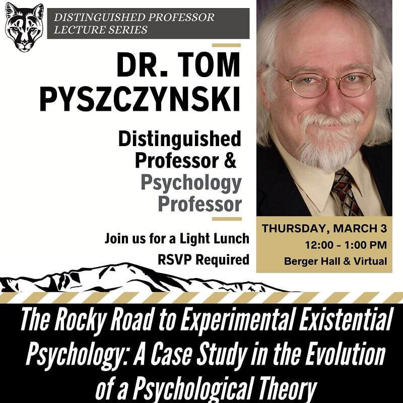 Distinguished Professor Dr. Tom Pyszczynski