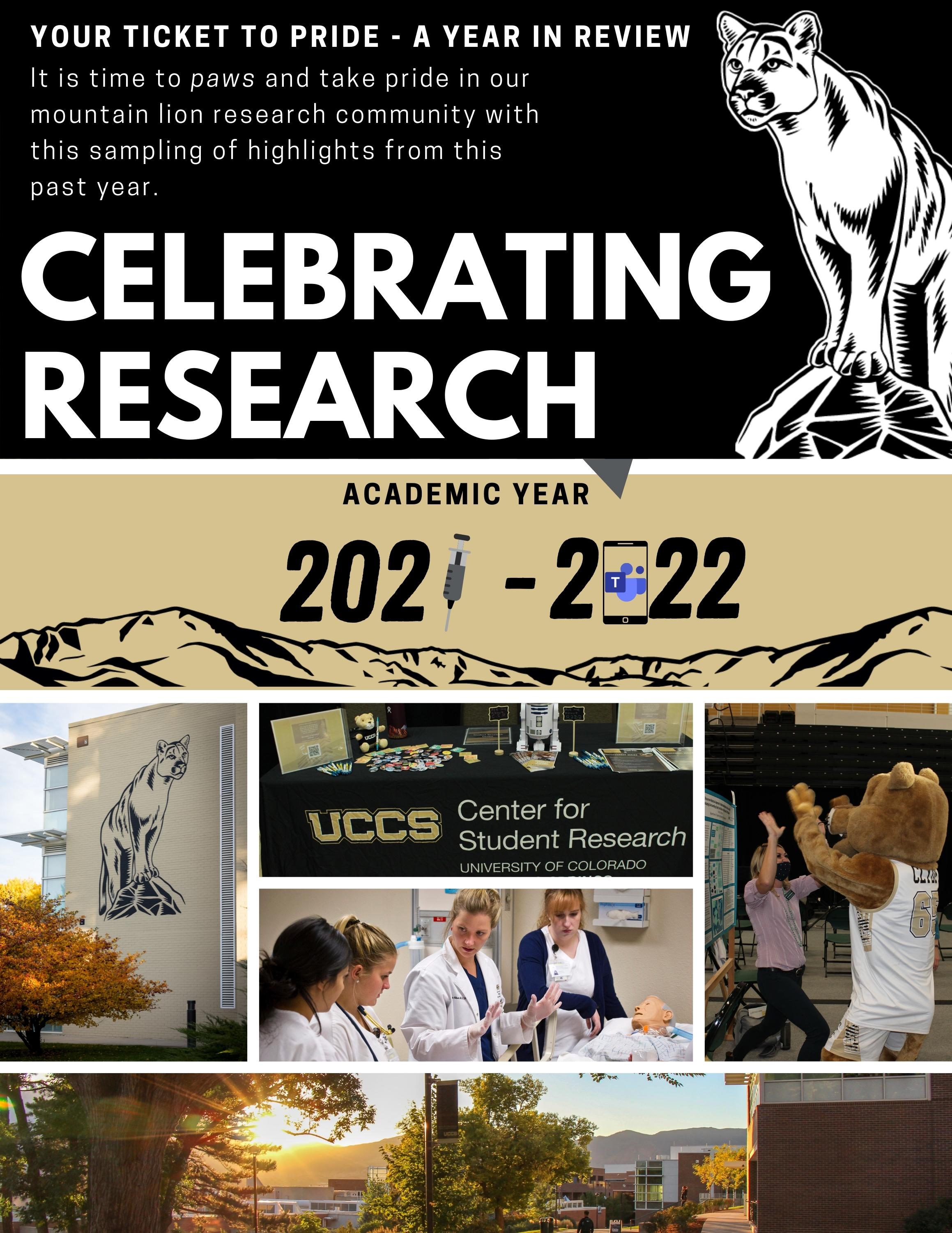 2021-2022 Celebrating Research Booklet Coverpage