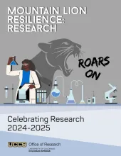 An image of the 2024-2025 celebrating research booklet cover